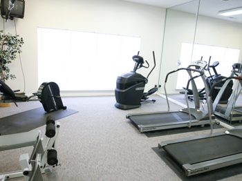 Gym at hanover terrace apartments